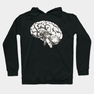 Brain, human anatomy, mind, Mental Health Matters Hoodie